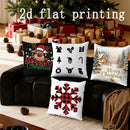 Christmas-Themed Pillow Covers by Axyaa - Perfect for Sofa, Bedroom, Car