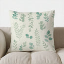 Axyaa Eucalyptus Leaf Pattern Throw Pillow Cover