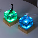 Axya Ocean Whale Humpback Resin Night Light, Creative LED Bedroom Decor Lamp