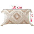 Axyaa Nordic Geometric Plush Pillowcases with Tassel - Bohemian Style Home Decor
