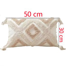 Axyaa Nordic Geometric Plush Pillowcases with Tassel - Bohemian Style Home Decor