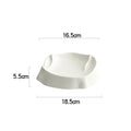 Axyaa White Mountain Shaped Ceramic Plate Set for Molecular Cuisine