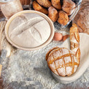 Axyaa Bread Banneton Proofing Basket Set: Oval & Round Sourdough Baskets for Baking Fermentation