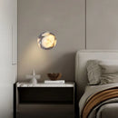 Axyaa Marble Ball Wall Lamp: Elegant G9 Bulb Stone Sconce for Stylish Décor