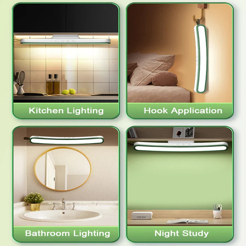 Axyaa LED Desk Lamp with USB Rechargeable, Magnetic Hanging Light for Office, Bedroom, Table Reading