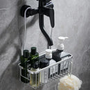 Axyaa Aluminium Bathroom Shower Shelf Shampoo Holder Organizer Basket Storage