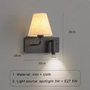 Axyaa LED Wall Lamps With Switch USB for Bedroom Living Room Hallway Decor