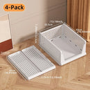 Axyaa Stackable Heavy-Duty Storage Basket for Snacks/Clothes/Toys, Ideal for Living Room/Bedroom
