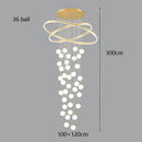 Axyaa Elegant Chandelier Set - Indoor Ceiling Lighting Fixtures for Hall, Dining & Staircase