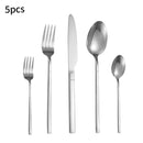 Axyaa Stainless Steel Tableware Set - High-End Knife, Fork, Spoon for Kitchen & Restaurant