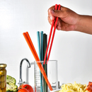 Axyaa Silicone Chopsticks Set - Non-slip Japanese Style Noodle Sushi Kitchen Tableware