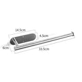 Axyaa Self Adhesive Stainless Steel Paper Holder for Kitchen Wall Storage