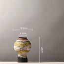 Axyaa Geometric Ceramic Vase | Colorful Graffiti Porcelain Flower Pot
