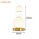 Axyaa Modern Glass Table Lamps for Home Decor and Lighting