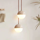 Axyaa Stone Ball Chandelier for Ambient Lighting in Home, Restaurant, Bedroom