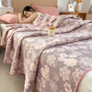 Axyaa Cotton Three-Layer Yarn Towel Quilt - Lightweight & Soft