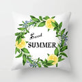 Lemon Pattern Summer Cushion Cover Throw Pillow for Sofa Decoration by Axyaa