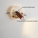 Axyaa Terrazzo Wooden LED Wall Light for Bathroom Bedroom Home Decor
