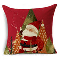 Axyaa Linen Christmas Cushion Cover 45x45cm Home Office Living Room Merry Christmas Gifts