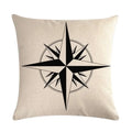 Axyaa Nautical Series Pillowcase for Home Sofa Living Room Decor