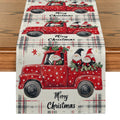 Axyaa Christmas Picard Dwarf Tree Table Runner for Festive Decor