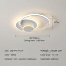 Axyaa Circle LED Ceiling Light Modern Minimalism Dimmable Fixture for Living Room Bedroom