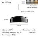 Axyaa Round Ceiling Light: Nordic Minimalist Chandelier for Living Room, Bedroom, Dining Room, Study