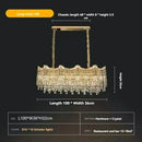 Axyaa Crystal Chandelier: French Light Luxury Tassel Pendant Lights