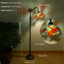 Axyaa Tiffany Stained Glass Floor Lamp - Retro American Design