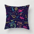 Axyaa Astronaut Theme Polyester Pillowcase Sofa Chair Cover 45x45cm
