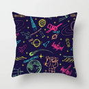 Axyaa Astronaut Theme Polyester Pillowcase Sofa Chair Cover 45x45cm