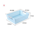 Axyaa Plastic Desktop Storage Basket with Handle