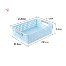 Axyaa Plastic Desktop Storage Basket with Handle