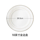 Axyaa Nordic Light Luxury Ceramic Plate Set for Western Restaurant and Model Room