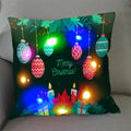 Axyaa Santa Claus LED Light Pillowcase 45X45cm