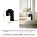 Axyaa Retro Ash Wood Acrylic Table Lamps - Dimmable LED Bedroom Decor