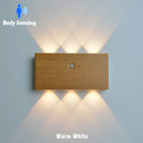 Axyaa Rechargeable LED Motion Sensor Wall Lamp with High Brightness for Home Decorating