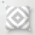 Axyaa Grey Family Pillowcase Square Office Cushion Cover