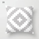 Axyaa Grey Family Pillowcase Square Office Cushion Cover