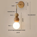 Axyaa Adjustable LED Wood Wall Sconce Light for Bedroom & Aisle