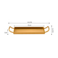 Axyaa Stainless Steel Kitchen Tray with Two Ears - Large Capacity Plate Storage