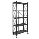Axyaa Multi-layer Folding Storage Rack with Wheels
