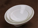 Axya Ceramic Beveled Noodle Bowl White, Japanese Korean Tableware Salad Mixing Bowl