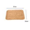 Axyaa Wooden Tray: Kitchen Storage, Cake Bread, Water Cup Holder, Flat Serving Tray