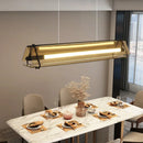 Axyaa Amber Glass LED Chandelier Dining Table Pendant Light
