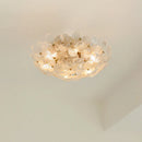 Axyaa Romantic Flower Glass Ceiling Light | Modern Luxury for Bedroom, Living, Dining Room