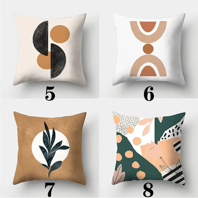 Axyaa Abstract Art Pillowcase: Parent-child Gift, Home Decor Square Cushion Cover