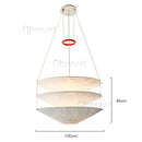 Axyaa Scandinavian Paper Pendant Ceiling Light for Living Room Kitchen