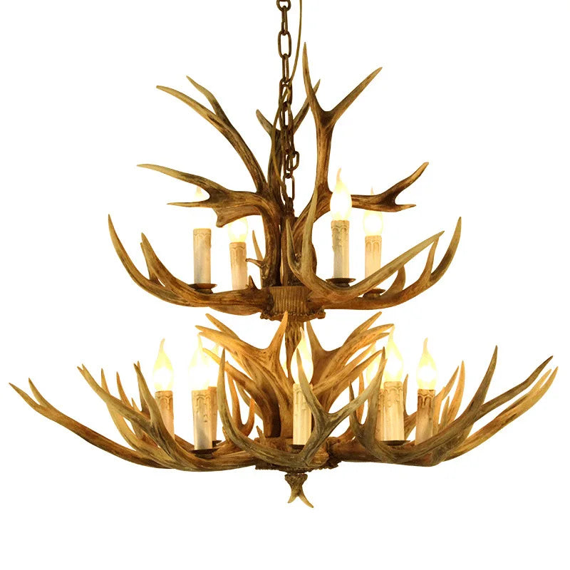 Axyaa Antler LED Pendant Lights - Modern Chandelier for Living Room Decor