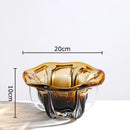 Axyaa Flower Bud Glass Vase for Elegant Hydroponics and Floral Arrangements